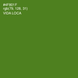 #4F801F - Vida Loca Color Image